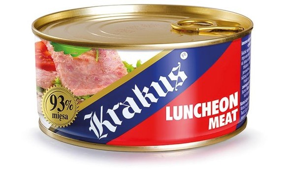 Концерва м'ясна Krakus Luncheon meat 93% м'яса, 300 г