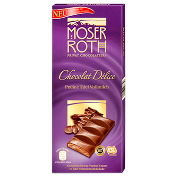 Шоколад Moser Roth Chocolat Delice PRALINE Edel Vollmilch 187.5 г