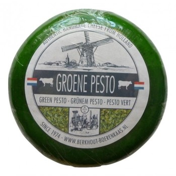 Сыр Голландский , фермерский GRON PESTO (базилик) 500 г