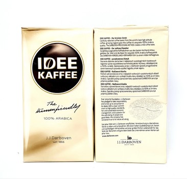 Кава IDEE KAFFEE 100% Arabica, 250г , мелена