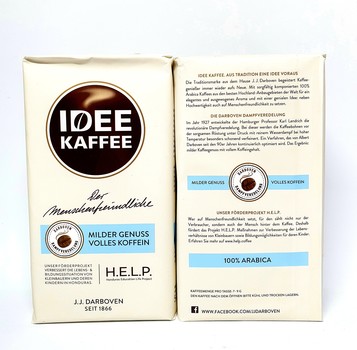 Кава IDEE KAFFEE 100% Arabica, 500 г , мелена