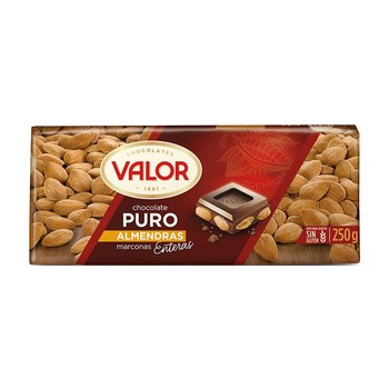 Шоколад Valor Puro Almendras ( 52% какао , без глютена ) 250 г.