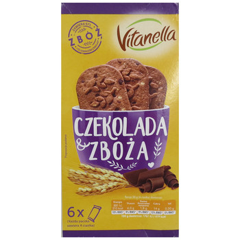 Печиво Vitanella Шоколадно-пшеничне, 300 г