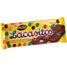 Шоколад Lacasitos, Молочний з кольоровими драже, 100 г