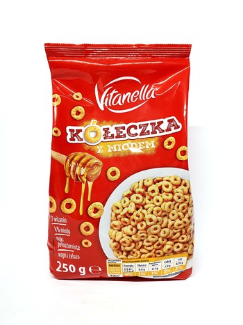 Сухий сніданок з медом VITANELLA Koleczka z Miodem, 250 г