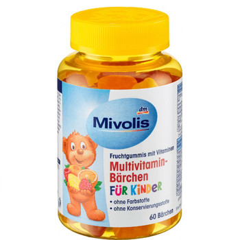 Вітаміни Дитячі  MIVOLIS, Multivitamin Barchen Fur Kinder, 60 шт/120 г