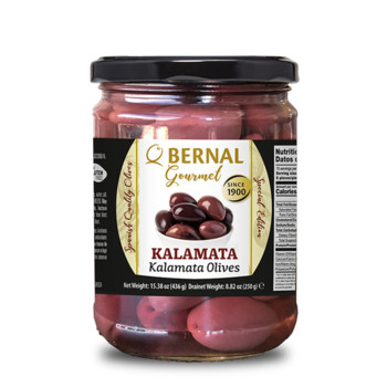 Оливки Bernal Gourmet, Kalamata Olives, 436 г