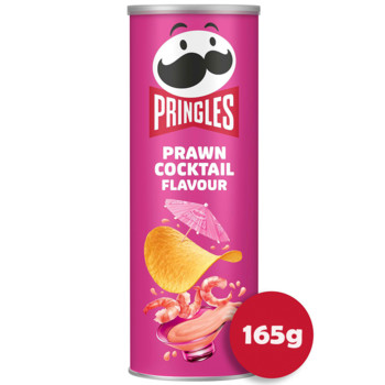 Чіпси Прінглс Коктейль з Креветками, Pringles Prawn Cocktail flavour, 165 г.