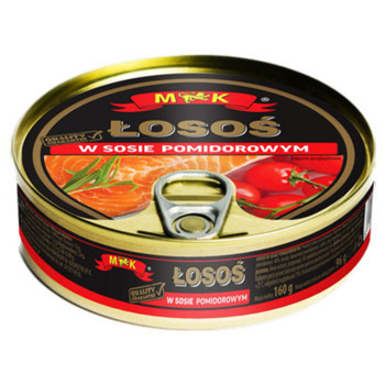 Лосось в томатному соусі  MK, Losos w sosie pomidorowym, 160 г