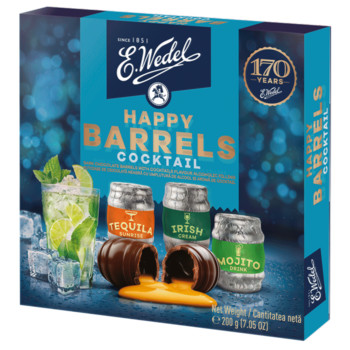 Цукерки E.Wedel Happy Barrels Cocktail, 200г