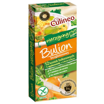 Бульйонні кубики Овочеві, Culineo Bulion  Warzywny, 120г (12*10г)