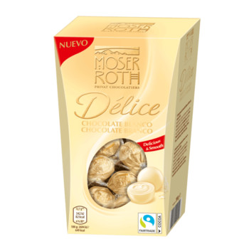 Цукерки Moser Roth Delice Chocolate Blanco  200г