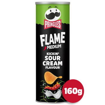 Чіпси Pringles  Flame Medium Kickin Sour Cream, 160г.