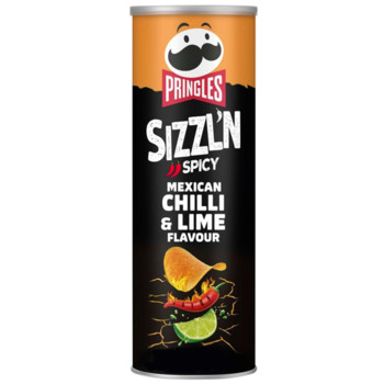 Чіпси Pringles Flame Spicy Mexican Chilli & Lime flavour, 160г.