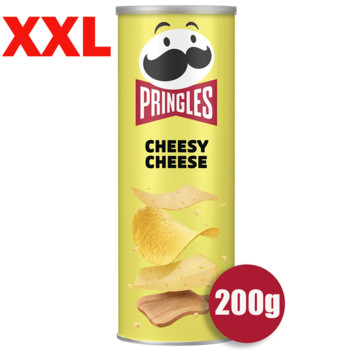 Чіпси Прінглс Сирний Сир XXL, Pringles Cheesy Cheese XXL, 200г.