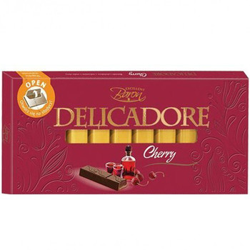 Шоколад Delicadore вишня 200 г (черный)