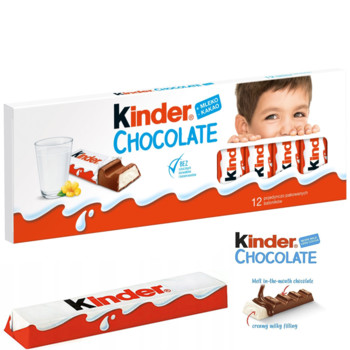 Шоколад Kinder Chocolate (12 батончиків) 150г