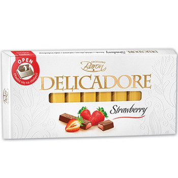 Шоколад Delicadore Клубника 200 г (молочный)