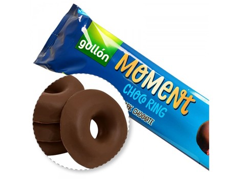 Печенье Gullon Moment Choco Moment Choco ring (в черном шоколаде), 150 г