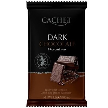 Шоколад Cachet чорний  53% какао , 300г. (21643)