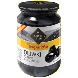 Маслини без кісточки, Smaki Swiata Oliwki Czarne Drylowane, 340 г