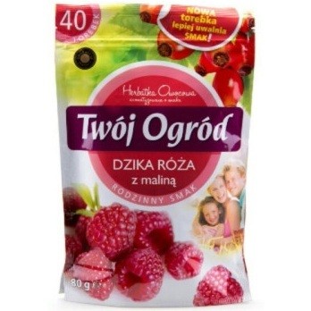 Чай Twoi Ogrod Dzika Roza z Malina, ( Дика троянда та малина ) 40 пакетів, 80 г