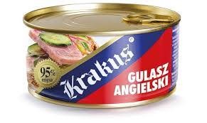 Концерва м'ясна Krakus Gulasz angielski 95% м'яса, 300 г