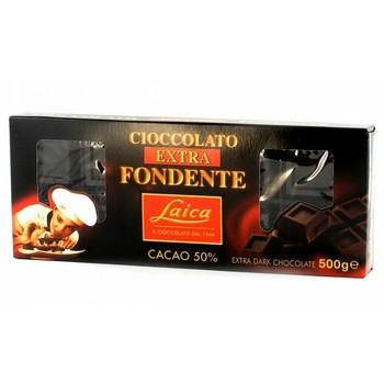 Шоколад Laica , Cioccolato Extra Fondente , 50% какао , 500 г.