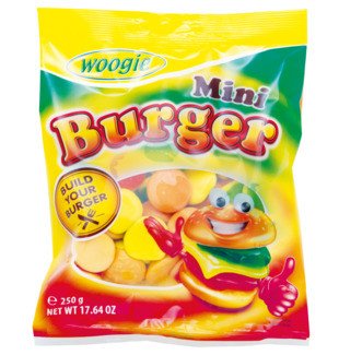 Желейные конфеты Mini Burger, Woogie, 250 г