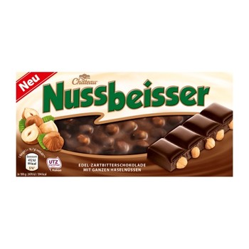 Шоколад Nussbeisser з цельным фундуком ( 50% какао ) , Chateau , 100 г