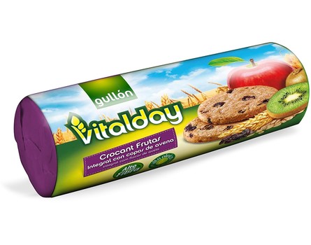 Печиво GULLON tube Vitalday, Crocant Fruta y Fibras 300г