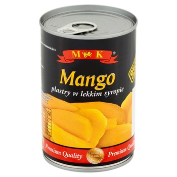 Манго в цукровому сиропі, M & K, Mango plastry w lekkim syropie, 425 г