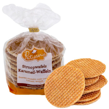 Вафлі голландські карамельні Patisserie, Stroopwafels Karamell-Waffeln, 400 г