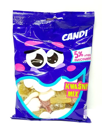 Желейні цукерки CANDI, KWASNY MIX, 200 г.