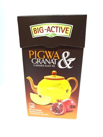 Чай BIG-ACTIV, Чорний з Айвою та гранатом , 20 пакетиків