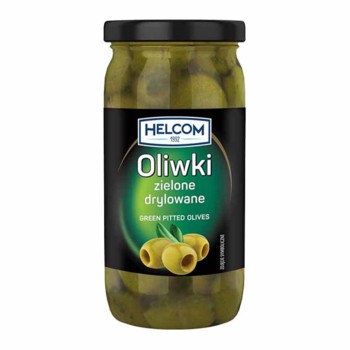 Оливки Зелені без кісточки Helcom Oliwki zielone drylowane 330 г