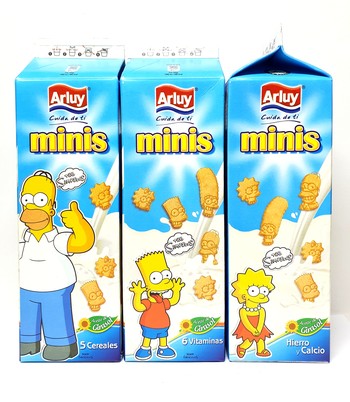 Печиво Minis (The Simpsons) 5 злаків, 6 вітамінів, залізо та кальцій 275 г
