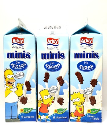 Печиво Minis без цукру (The Simpsons)  5 злаків, 6 вітамінів, залізо та кальцій, 275 г