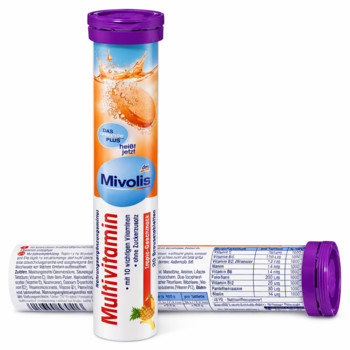 Вітаміни Mivolis Multivitamin / Мультивітамін (Шипучі таблетки)  20шт/82г
