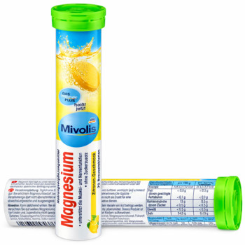 Вітаміни Mivolis Magnesium / Магній (Шипучі таблетки) 20шт/82г