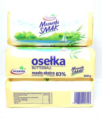 Масло вершкове 83% жиру, MlekPol, Mazurski SMAK, 500 г.