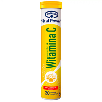 Вітамін C Kruger Witamina C 20 шт / 84 г