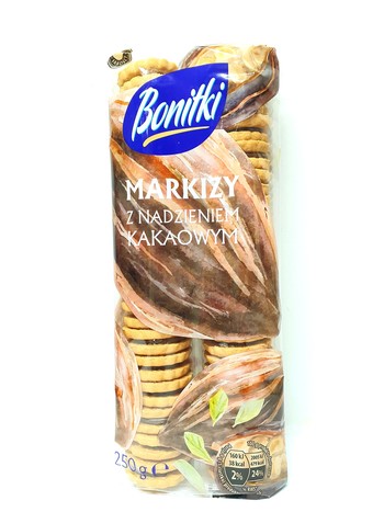 Печиво Bonitki Markizy, (з шоколадним кремом) 250 г