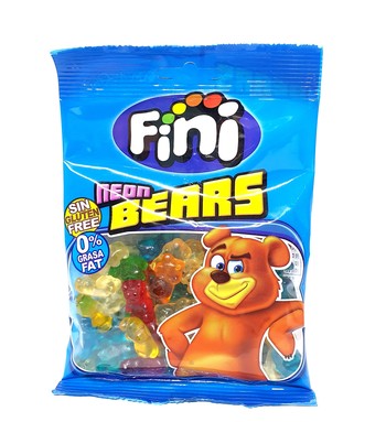 Желейні цукерки FINI Neon BEARS (без жиру та глютену) 100 г