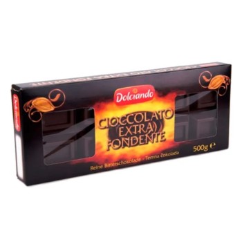 Шоколад Dolciando, Cioccolato Extra Fondente, 50% какао, 500 г.