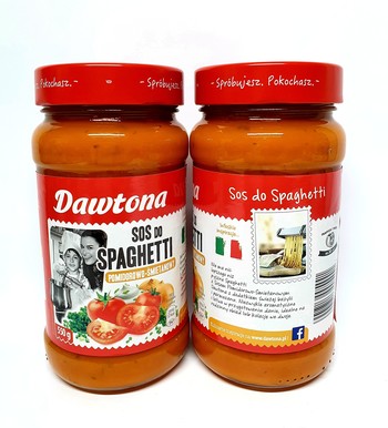 Соус томатно-вершковий до спагеттi Dawtona, Sos do Spaghetti, 550 г