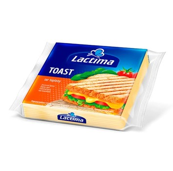 Сир тостовий, плавленний Lactima Toast (тостовий) 130 г