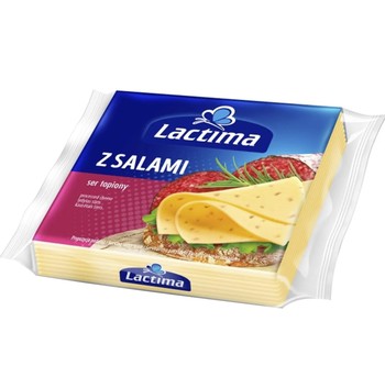 Сир тостовий, плавленний Lactima z Salami (з салямі) 130 г