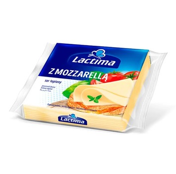 Сир тостовий, плавленний Lactima z Mozzarella (з моцареллою) 130 г