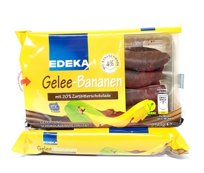 Цукерки Gelee Bananen, EDEKA, 250 г